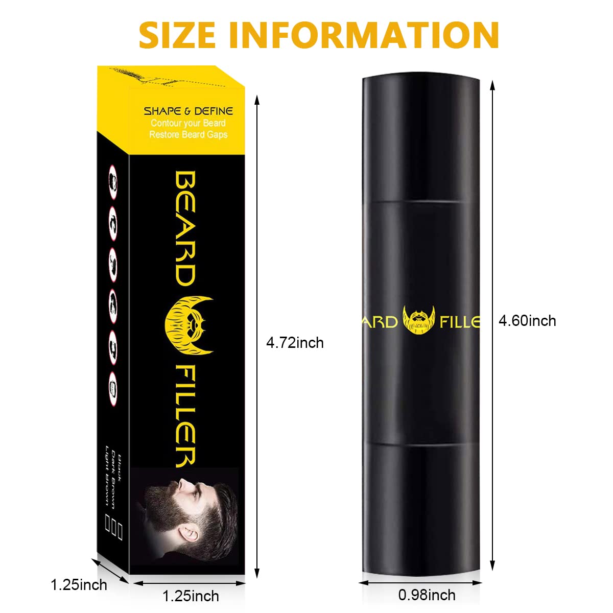 MAYCREATE Beard Pencil Filler for Men Dual Tip 2 in 1 Beard Pencil with Brush for Beard Styling, Sweat Proof Beard Pencil Filler Mustache Kit for Men Beard, Mustache, Eyebrows (dark brown) MAYCREATE Beard Pencil Filler for Men Dual Tip 2 in 1 Beard Pencil with Brush for Beard Styling, Sweat Proof Beard Pencil Filler Mustache Kit for Men Beard, Mustache, Eyebrows (dark brown)